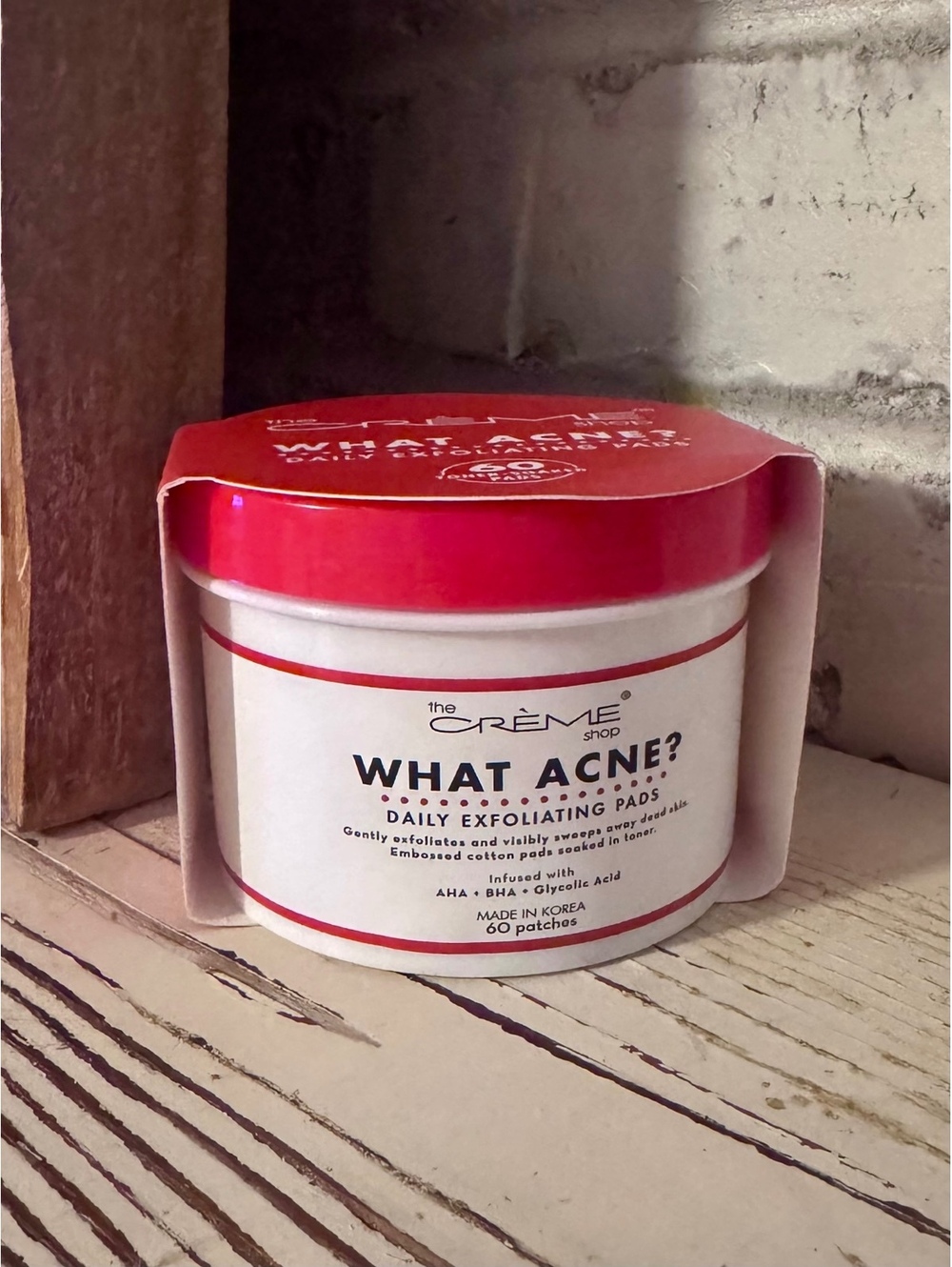 The Crème Shop What Acne? Daily Exfoliating Pads - 60 Pads